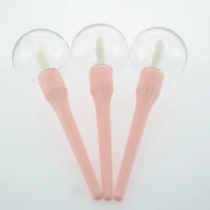 Garrafas de armazenamento 50pcs Tubo de brilho labial Clear Lollipop forma