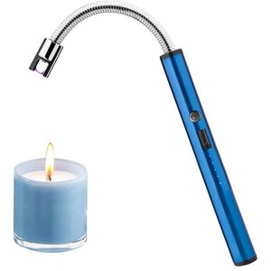 Hot Upgraded USB Rechargeable With Battery Indicator 360 Long Neck Windproof Candle Lighter