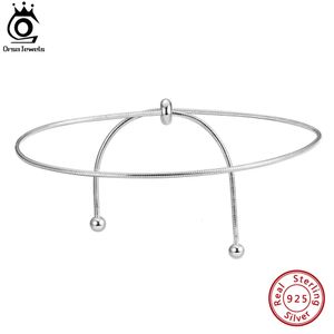 Orsa Jewels 925 STERLING Gümüş Yaz Ayağı Zinciri Eşsiz 8 Taraflı Yılan Zinciri Kafa Kadın ayak bileği kayışları mücevher SA53 240412