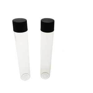 Glasrör förpackning 115*20 mm med plastlock 30g rör med skruvlock kan anpassade etiketter