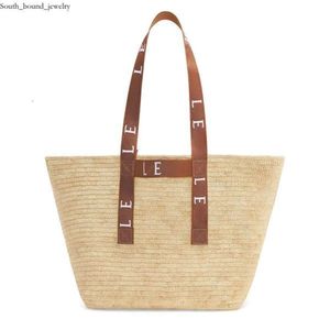 Loewew Bag Straw Woven Designer Bag Beach Bags Raffias Loewee Luxury Straw Bag Fashion Womens Shoulder Bag Personlighet Straw Women Tote 4445