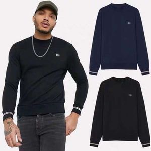 Fred Polo Perry Men Designer T-Shirt T-Shirt Top-Qualität Luxus Mode Polos Herbst reines Baumwoll Runde Hals Schatz lässig weiße weiße passende lockere Feste lange Ärmel