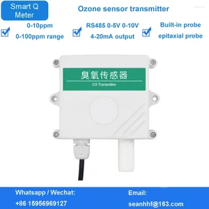 3-in -1 Temperatur och luftfuktighet Ozonsensor sändare RS485 0-5V 0-10V 4-20MA utgång 0-100 ppm intervalldetektor