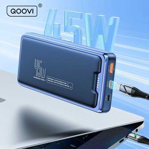 Банки питания сотового телефона QOovi 20000MAH Power Pack Внешняя батарея PD 45 Вт быстрая зарядка портативное зарядное устройство J240428