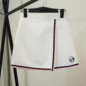 SAIRTS Mulheres Golfe atlético saia leve com shorts de spandex esportivos para treino de tênis Clothing diário preto