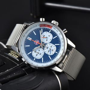 2023 2024 NY BRE 41mm Ny designer Movement Watches Män högkvalitativ lyx Mens Watch Multi-Function Chronograph Montre Clocks Gratis frakt Herrklocka Bentle-07