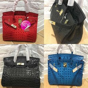 المصمم Aabirdking Totes Leather Litchi Lock Pattern Lock Buckle 25 سم