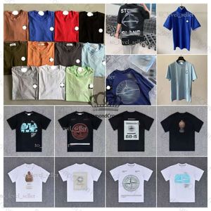 Vestido de verão T Mens, camiseta, camisetas soltas Tops Man Shirt Streetwear Shorts Manga Stone Camise