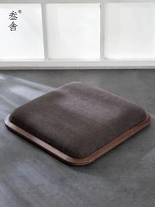 Cuscino FQ cinese cinese in noce nera in legno solido futon meditation gugna sala da tè tappetino
