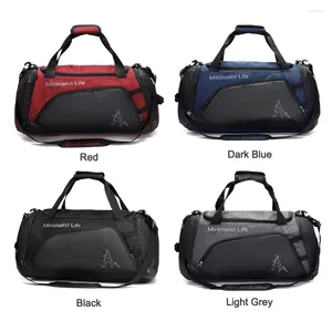 Duffel Bags Nylon Portable Gym With Shoe Compartment Waterproof Fitness Training Bag Multifunctional Wear-resistant For Travel Swimming