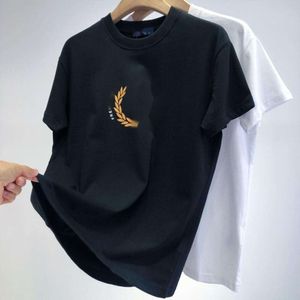 Fred Polo Perry Men Designer T-shirt Najwyższa jakość luksusowa moda Polos Spring/Summer 3D Classic Tree Okoła szyja czysta bawełniana solidna koszulka z krótkim rękawem