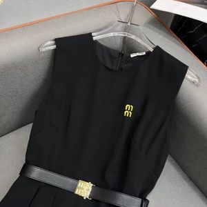 Designer 24 m nova letra de vestido sem mangas