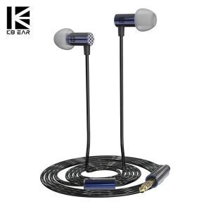 Headphones KBEAR Little Q Wired In Ear Hifi Earphone for IPhone Android Metal 6mm Composite Diaphragm Sleep Earbuds IEM Headphone with Mic