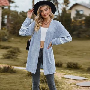 Malhas femininas suéter roupas coreanas de malha cardigan para mulheres malhas de malhas rosa manga longa top de costura aberta feminina roupa feminina