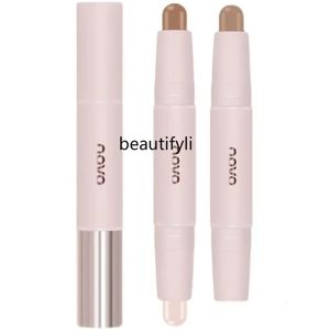 zq Highlight Shadow Double-Headed Contour Stick Outline Decoration Natural Three-Dimensional Face Repair 240426