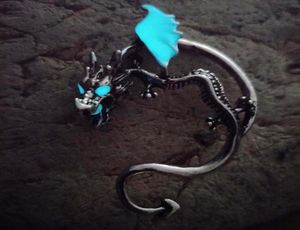 Hoop Huggie Luminous Dragon Earrings Black Man and Female 3 Colors5816808