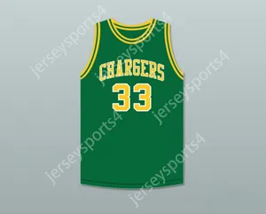 CUSTOM NAY Name Youth/Kids DAVID THOMPSON 33 CREST HIGH SCHOOL CHARGERS GREEN BASKETBALL JERSEY 2 TOP Stitched S-6XL