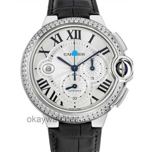 Unisex Dials Automatyczne zegarki robocze Carter Medieval Style Tyle Diamond InLay Blue Balloon Kolekcja W6920078 Zegarek