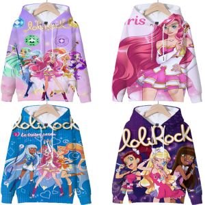 Felpe stampa 3D Lolirock Hoodies Bambini Felpate Tops Boys Girls Maniche lunghe Pullover per bambini Cartuny Outwear Sudadera Escolar