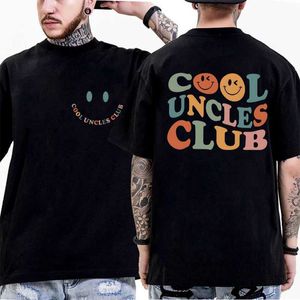 Men's T-Shirts Cool Uncles Club Print Shirts for Men Clothes Graphic T Tops Clothes Short Slve Black Tops Men T-shirts Camiseta Strtwear Y240429