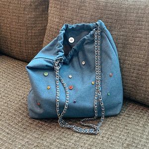 Bolsas de noite Mulheres SAC Um designer principal Y2K Bolsas de prata vintage de alta capacidade de diamante de diamante ombro crossbody ladies saco de bolso