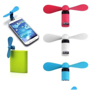 USB Gadgets Mini Fan Flexibel Portable Super Mute Cooler Cooling For Type C Android S7 Edge Phone Drop Delivery Computers Networking DHCQX