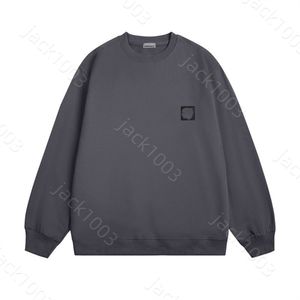 Öarna mens tröjor mode stil par tröja sten märke broderad rund logotyp lång ärm lös lös bomull casual hip hop streetwear pullover coat 42906