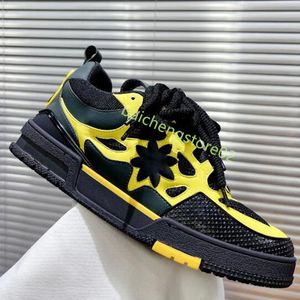 Nya designer casual skor män kvinnor mode märke löpskor gummi plattform tränare äkta läder sneaker snörning skate skor lyxiga sport sneakers k2