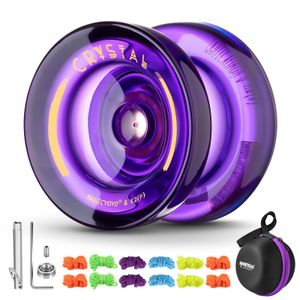 Magicyoyo Duyarlı Yoyo Çocuklar için K2 Kristal Çift Amaçlı Plastik Yo-Yo Yeni Başlayanlar İçin Yedek Yedek Yanıtsız Top Rulman 240428