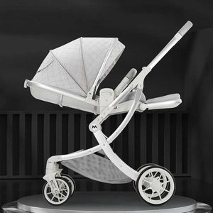 Bahçe# Hafif Yumurta Kuşağı Bebek Sepeti Seyahat Kabini Kinderwagen Yüksek Görüntüle Dört Tekerlekli Q240429