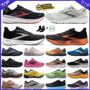 2024 Designer Brooks Launch 9 Running Shoes Mens Woman Ghost Hyperion Tempo Triple Black White Grey Yellow Orange Trainers Glycerin Cascadia 22 20 16 Sneakers