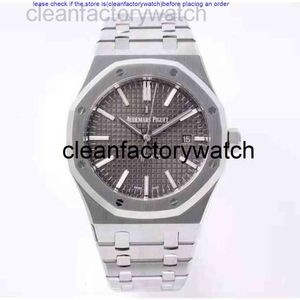 Apwatch Piquet Audemar Luxury Watch for Men Mechanical Watches ZF V2 Edition Steel Belt Kingaibi R0yal 15400 SS Grey Dial Swiss 3120 Automatic Brand Sport vistatche