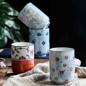 Canecas saquê vintage vidro japonês estilo japonês amigável chá sushi vidro de vidro criativo em decoração de decoração de viagem j240428