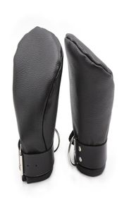 Camatech Cu Кожаная мягкая рукавица мягкие щенки ручные манжеты Бондаж BDSM Dog Palm Fist Gloves сдержанности Aduld для пары Y6092626