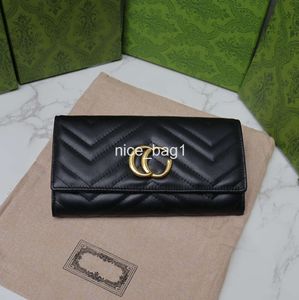 Designer Wallet Clutch Lady Long Wallet Designer Designer Canta Portafoglio Portatore Card Coin Pulses Cardholder