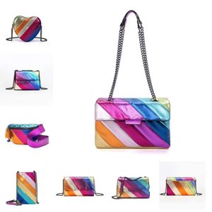 Designerskie torebki kolorowe worka crossbody torka złotą ptak zwykła torba na ramię damska torebka tęczowa torebka dla kobiety cyx0424