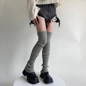 Women Socks JK Lolita Long White Arm Autumn Winter Knitted Warm Y2K Girls Thigh Over Knee Boot Cuffs 70CM Lengthened