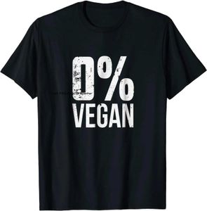 Men's T-Shirts Zero Percent Vegan Funny BBQ Carnivore Meat Eater T-Shirt Top T-shirts for Men Printing Tops Shirts Oversized cosie Cotton T240425