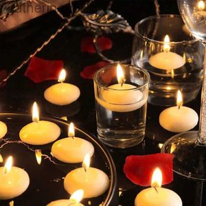 Candele 20pcs discesi Candele che galleggiano per la festa in piscina per matrimoni per la casa di arredamento per vasca da bagno per la confezione romantica Cena a lume di candela D240429