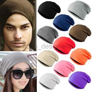 Beanie/Skull Caps Four-Match All-Match Unisex Knitted Hat Crochet Slouchy Beanie Beanie Solid Hats Cap for Women Men Beanies Skullies Hip Hop Hats D240429