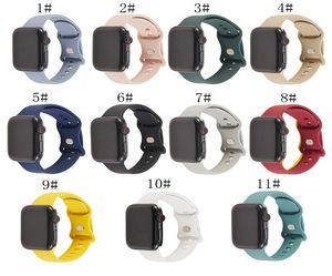 مناسبة لفرقة Apple Watch 38mm 40mm 42mm 44mm Silicone Strap Ultrathin Report Prescess Wristband Iwatch6 5 4 3 26422789