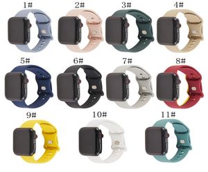 Apple Watch 밴드 38mm 40mm 42mm 44mm 실리콘 스트랩 울트라틴 스포츠 교체 팔찌 Iwatch6 5 4 3 26422789