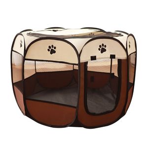 Portable Pet Playpen, Dog Playpen Foldable Pet Exercise Pen Tents Dog House Playground Foldable Pop Up for Puppy Dog/Cat Indoor Outdoor Travel Camping Use Removable