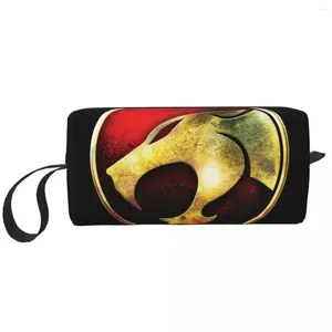 Сумки для хранения на заказ Thundercats Travel Cosmetic Bag для женщин Химан Четара Макияж Организатор туалетных принадлежностей Ladies Beauty Dopp Kit