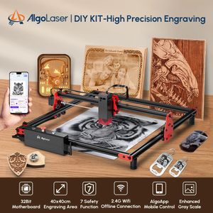 Algolaser DIY Kit Мощный деревянный лазер -гравер резак Wi -Fi Offline Control CNC Металлическая стеклянная печать.