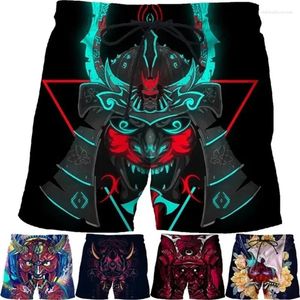 Herr shorts sommar mode 3d tryck rolig personlighet hip-hop stil strandbyxor ropa de hombre simning stammar kort