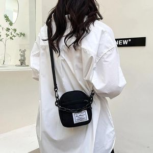 Drawstring Women Axel Hobo Purse Casual Canvas Mini Crossbody Bag All-Match Phone Pouch Satchel Sling Outdoor Travel
