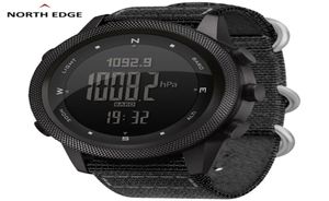 North Edge Men Digital Watch Army Wojska Sport Watches Wodoodporny 50 m altimetru barometr kompas Compas Worldwatchwatch męskie 226327109