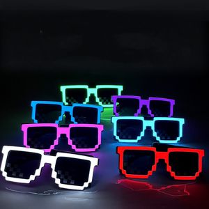 Óculos de pixels de pixels LED sem fio LED LED FAVORES FAVORES BLOW EM OS VODOS NEON NEON DARE