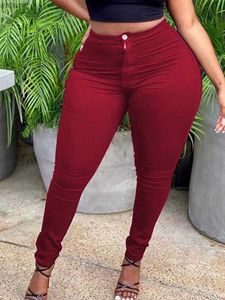 سروال نسائي Capris LW Plus Size High Weist Zipper Design Pants Autumn Wine Pentic Pants Fashion عالية الجودة تصميم متخصصة للسيدات Bottoml240429